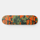 Skateboard Camouflage orange et vert, Militaire, Armée (Horz)