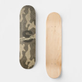 Skateboard Camouflage Parties scintillant d'or Monogramme per (Recto)
