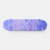 Skateboard Camouflage Pastel Blue Motif Abstrait (Horz)