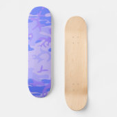 Skateboard Camouflage Pastel Blue Motif Abstrait (Recto)
