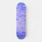 Skateboard Camouflage Pastel Blue Motif Abstrait (Recto)