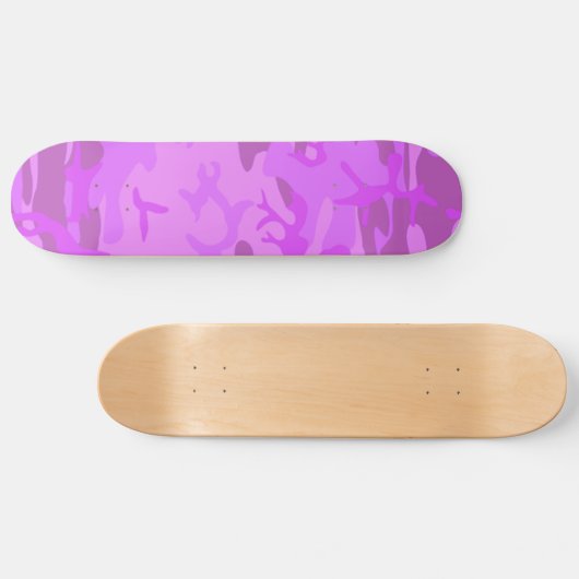 Skateboard Camouflage Pastel Purple Motif Abstrait (Horz)