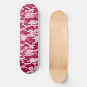 Skateboard Camouflage rose