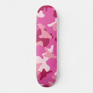 Skateboard Camouflage rose motif de l'armée