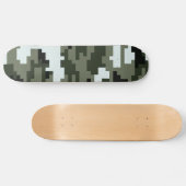 Skateboard Camouflage urbain numérique à 8 bits / Camo (Horz)