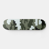 Skateboard Camouflage urbain numérique à 8 bits / Camo (Horz)