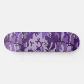 Skateboard Camouflage Violet, Militaire, Armée (Horz)