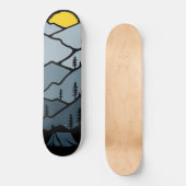 Skateboard Camping de tente Sunset Mountain Wilderness (Recto)