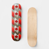 Skateboard Canada Flag-Chrome par Shirley Taylor (Recto)
