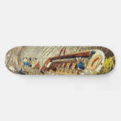 Skateboard Canal Sail Boat Pathway Scenery. Amusants artistiq (Horz)