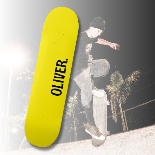 Skateboard Canari jaune Nom moderne | Classique tendance