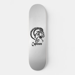 Skateboard Capricorne Chèvre de mer Zodiac Argent