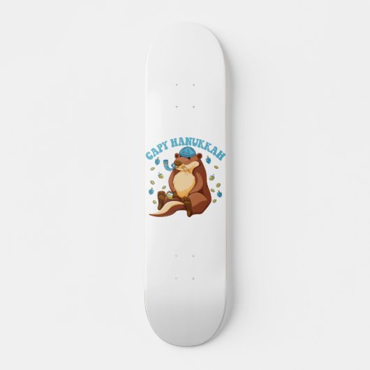 Skateboard Capy Hanoukka Funny Jewish Capybara Hanoukka Don (Devant)