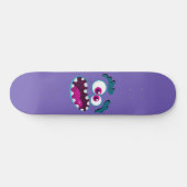 Skateboard Caractère Monstre Violet Drôle Joyeux Visage Effra (Horz)