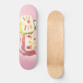Skateboard Caractères Whimsical avec chat (Recto)