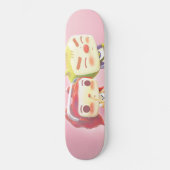 Skateboard Caractères Whimsical avec chat (Recto)