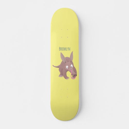 Skateboard Caricature amusante de Aardvark (Devant)