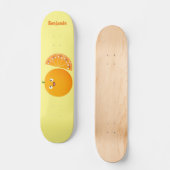 Skateboard Caricature d'agrumes d'orange (Recto)