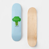 Skateboard Caricature de brocoli dansant Cute kawaii (Recto)