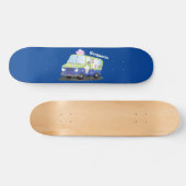 Skateboard Caricature de camion de glace joli (Horz)