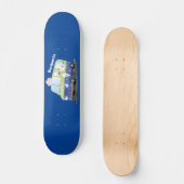 Skateboard Caricature de camion de glace joli (Recto)