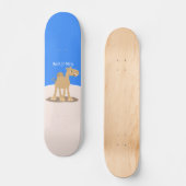 Skateboard Caricature de dromadaire joyeux et souriant (Recto)