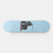 Skateboard Caricature de gros gorilles joyeux (Horz)