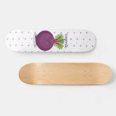Skateboard Caricature de la cuisine à la racine de betterave (Horz)