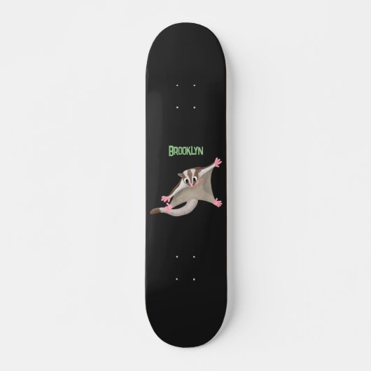 Skateboard Caricature de planeur de sucre joyeux (Devant)