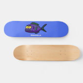 Skateboard Caricature de poisson de Piranha (Horz)