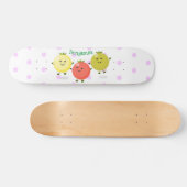 Skateboard Caricature de tomates cerises mûres (Horz)
