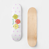 Skateboard Caricature de tomates cerises mûres (Recto)