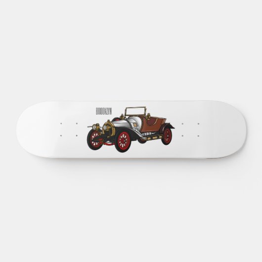 Skateboard Caricature de voiture classique 1920 (Horz)