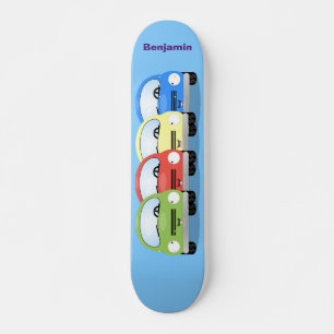 Skateboard Caricature de voitures Cute kawaii