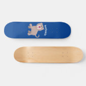 Skateboard Caricature du tigre mignon Saber Toothed Smilodon (Horz)