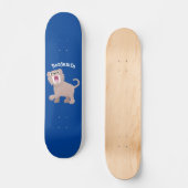 Skateboard Caricature du tigre mignon Saber Toothed Smilodon (Recto)