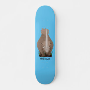 Skateboard Caricature en élasmère de rhinocéros laineux