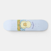 Skateboard Caricature jaune mignon pour canard bébé (Horz)