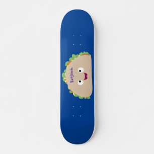 Skateboard Caricature joli sourire taco dessin animé