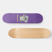Skateboard Caricature joyeux koala agitant (Horz)