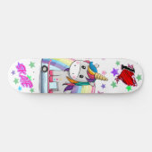 Skateboard Caricature mignon unique licorne (Horz)