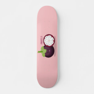 Skateboard Caricature mignonne mauve mangouste