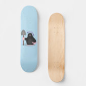 Skateboard Caricature mole joyeux (Recto)