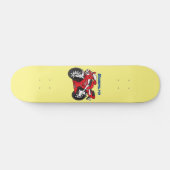 Skateboard Caricature moto de sport rouge mou (Horz)
