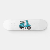 Skateboard Caricature moto mopée mûre illustration (Horz)