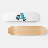 Skateboard Caricature moto mopée mûre illustration (Horz)