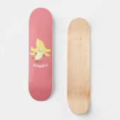 Skateboard Caricature sur la banane de Cute kawaii (Recto)