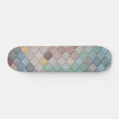 Skateboard Carreaux colorés Motif (Horz)