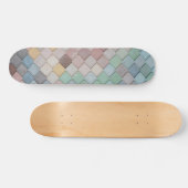 Skateboard Carreaux colorés Motif (Horz)