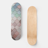 Skateboard Carreaux multicolores (Recto)